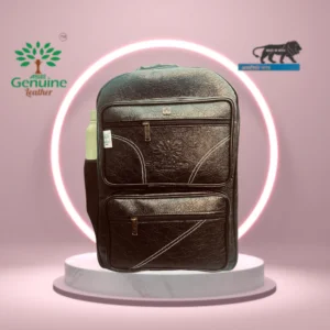 AseGenuineLeather Backpack brown colour