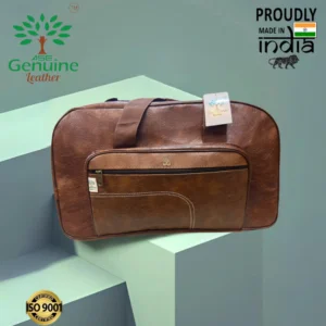 AseGenuineLeather Duffle tannin Bag
